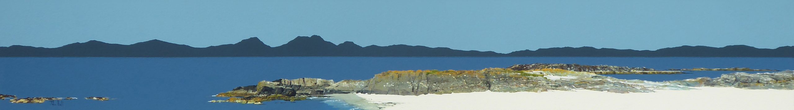 Jura from Millers Bay, Knapdale (size 48 x 7 inches)