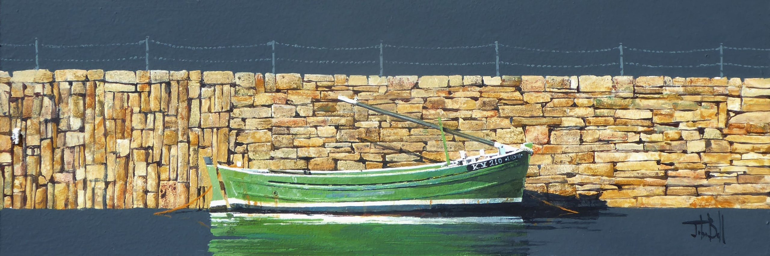 Crail Harbour (size 18 x 6 inches)